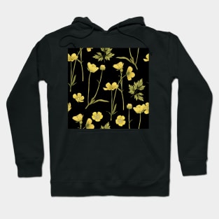 Copy of Buttercup summer small flower on white Hoodie